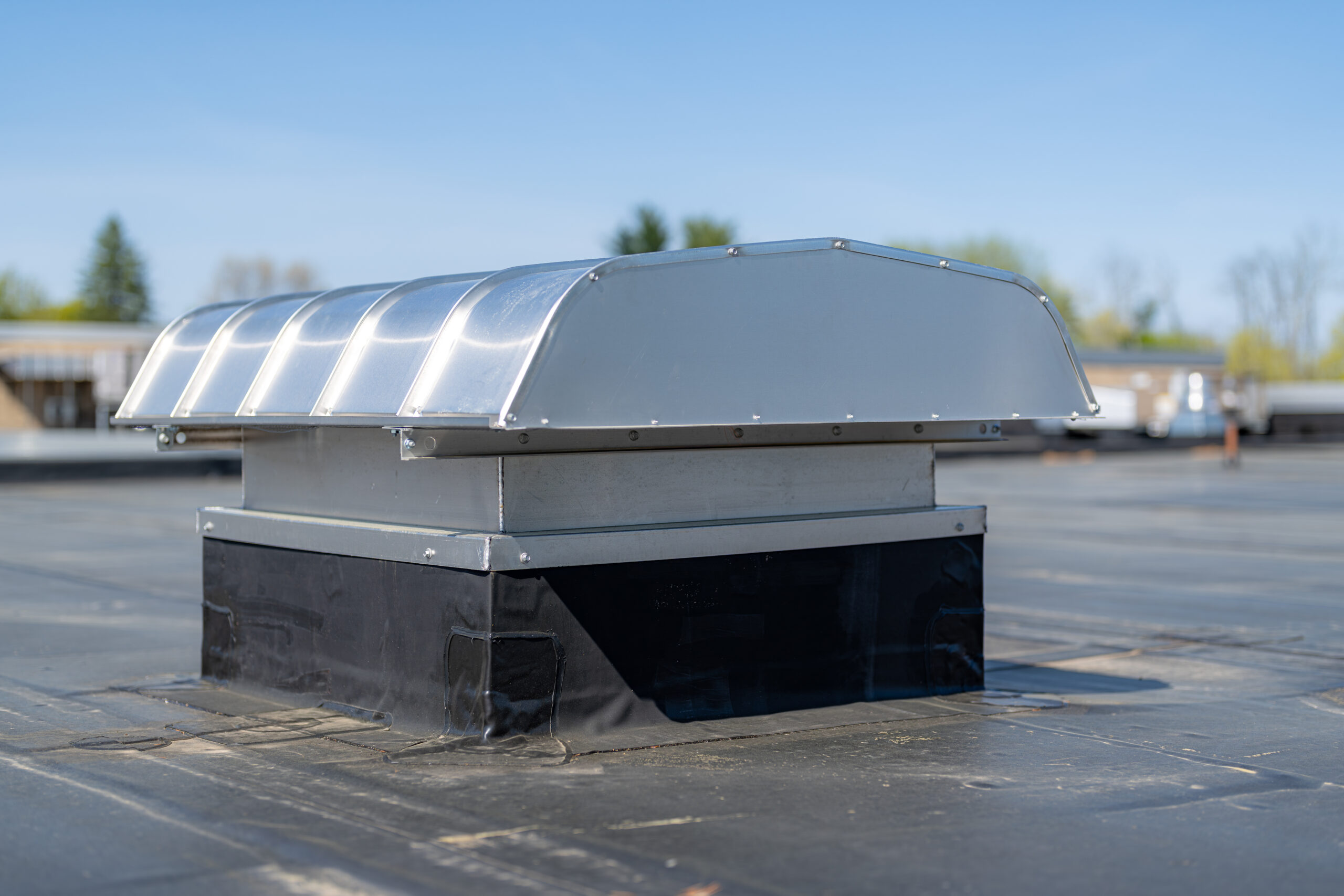 Commercial flat roof ventilation system installed by IC Enterprises Inc